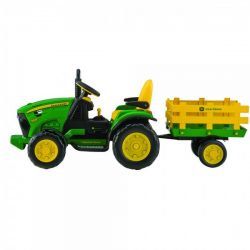 Tractor, JD Ground Force, Peg Perego, WTrailer